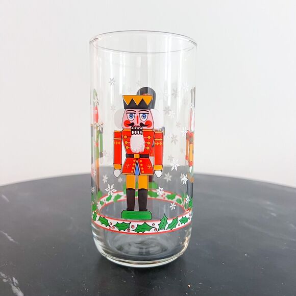 Set of 3 1980s Libby Nutcracker Drinking Glasses Holiday Christmas Vintage - Picture 5 of 7